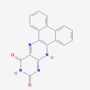 molecular formula C18H10N4O2 B371965 9H-菲并[9,10-g]蝶啶-11,13-二酮 