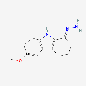 molecular formula C13H15N3O B3719703 6-methoxy-2,3,4,9-tetrahydro-1H-carbazol-1-one hydrazone 