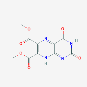 molecular formula C10H8N4O6 B371971 dimethyl 2,4-dioxo-8H-pteridine-6,7-dicarboxylate 
