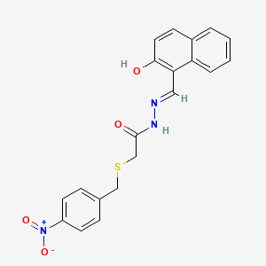 N'-[(2-hydroxy-1-naphthyl)methylene]-2-[(4-nitrobenzyl)thio]acetohydrazide