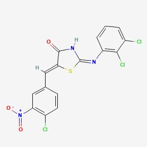 5-(4-chloro-3-nitrobenzylidene)-2-[(2,3-dichlorophenyl)imino]-1,3-thiazolidin-4-one