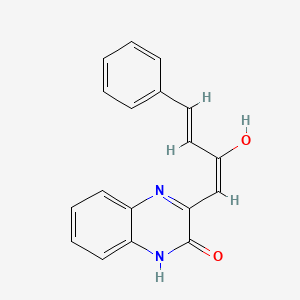 molecular formula C18H14N2O2 B3719745 3-(2-oxo-4-phenyl-3-buten-1-ylidene)-3,4-dihydro-2(1H)-quinoxalinone 