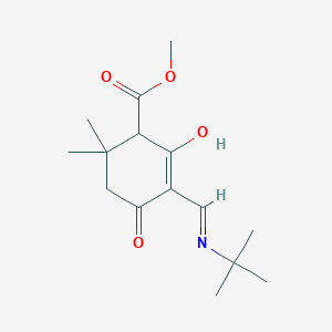 methyl 5-[(tert-butylamino)methylene]-2,2-dimethyl-4,6-dioxocyclohexanecarboxylate