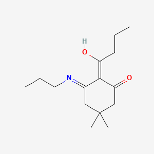 molecular formula C15H25NO2 B3719792 2-butyryl-5,5-dimethyl-3-(propylamino)-2-cyclohexen-1-one 