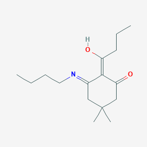 molecular formula C16H27NO2 B3719798 3-(butylamino)-2-butyryl-5,5-dimethyl-2-cyclohexen-1-one 