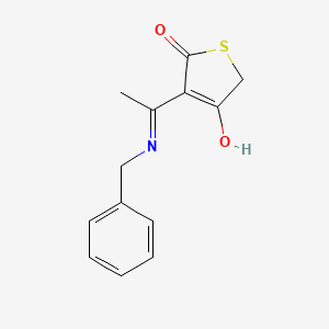 molecular formula C13H13NO2S B3719819 3-[1-(benzylamino)ethylidene]-2,4(3H,5H)-thiophenedione 