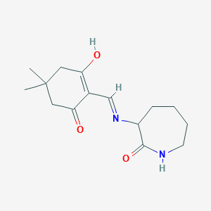 5,5-dimethyl-2-{[(2-oxo-3-azepanyl)amino]methylene}-1,3-cyclohexanedione