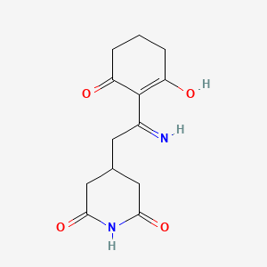 molecular formula C13H16N2O4 B3719900 4-[2-amino-2-(2,6-dioxocyclohexylidene)ethyl]-2,6-piperidinedione 