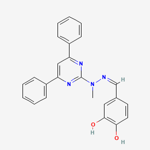 molecular formula C24H20N4O2 B3719915 3,4-dihydroxybenzaldehyde (4,6-diphenyl-2-pyrimidinyl)(methyl)hydrazone 