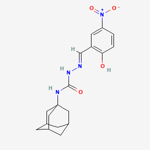 molecular formula C18H22N4O4 B3719928 2-hydroxy-5-nitrobenzaldehyde N-1-adamantylsemicarbazone 