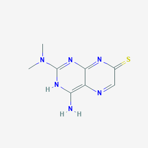 molecular formula C8H10N6S B372002 4-amino-2-(dimethylamino)-3H-pteridine-7-thione 