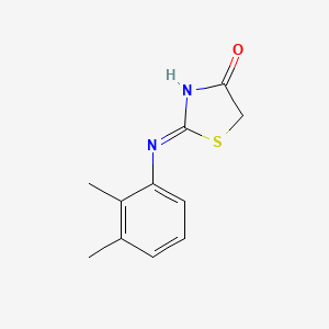 molecular formula C11H12N2OS B3720074 2-[(2,3-dimethylphenyl)amino]-1,3-thiazol-4(5H)-one 