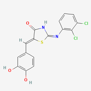 2-[(2,3-dichlorophenyl)amino]-5-(3,4-dihydroxybenzylidene)-1,3-thiazol-4(5H)-one