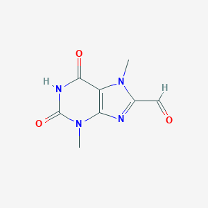 molecular formula C8H8N4O3 B372020 3,7-二甲基-2,6-二氧代-2,3,6,7-四氢-1H-嘌呤-8-甲醛 CAS No. 4921-54-4