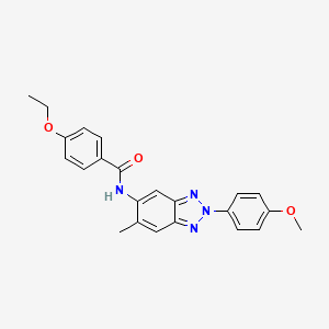 4-ethoxy-N-[2-(4-methoxyphenyl)-6-methyl-2H-1,2,3-benzotriazol-5-yl]benzamide