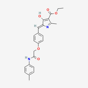 ethyl 2-methyl-5-(4-{2-[(4-methylphenyl)amino]-2-oxoethoxy}benzylidene)-4-oxo-4,5-dihydro-1H-pyrrole-3-carboxylate