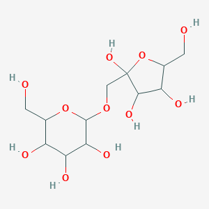 molecular formula C12H22O11 B037205 1-O-alpha-D-Glucopyranosyl-D-fructose CAS No. 51411-23-5