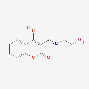 4-hydroxy-3-[N-(2-hydroxyethyl)ethanimidoyl]-2H-chromen-2-one