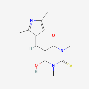 5-[(2,5-dimethyl-1H-pyrrol-3-yl)methylene]-1,3-dimethyl-2-thioxodihydro-4,6(1H,5H)-pyrimidinedione