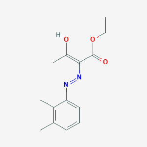 molecular formula C14H18N2O3 B3720588 ethyl 2-[(2,3-dimethylphenyl)hydrazono]-3-oxobutanoate 