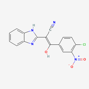 2-(1H-benzimidazol-2-yl)-3-(4-chloro-3-nitrophenyl)-3-hydroxyacrylonitrile