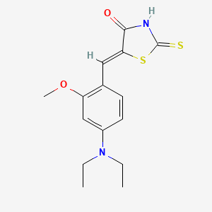 5-[4-(diethylamino)-2-methoxybenzylidene]-2-thioxo-1,3-thiazolidin-4-one