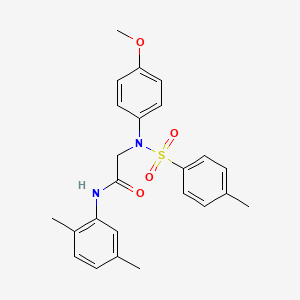 N~1~-(2,5-dimethylphenyl)-N~2~-(4-methoxyphenyl)-N~2~-[(4-methylphenyl)sulfonyl]glycinamide