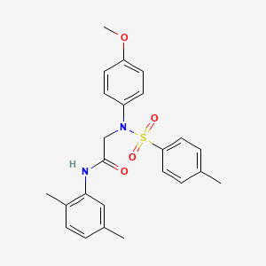 molecular formula C24H26N2O4S B3720718 N~1~-(2,5-dimethylphenyl)-N~2~-(4-methoxyphenyl)-N~2~-[(4-methylphenyl)sulfonyl]glycinamide CAS No. 6185-82-6