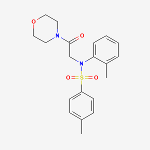 4-methyl-N-(2-methylphenyl)-N-[2-(4-morpholinyl)-2-oxoethyl]benzenesulfonamide