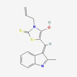 3-allyl-5-[(2-methyl-1H-indol-3-yl)methylene]-2-thioxo-1,3-thiazolidin-4-one