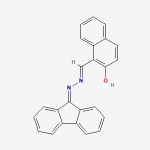 molecular formula C24H16N2O B3720852 2-hydroxy-1-naphthaldehyde 9H-fluoren-9-ylidenehydrazone 