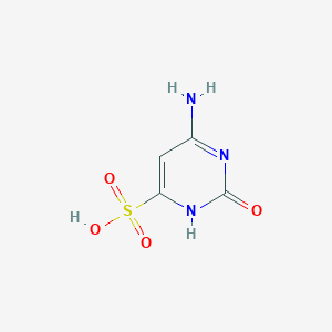 molecular formula C4H5N3O4S B372095 6-Amino-2-hydroxypyrimidine-4-sulfonic acid 