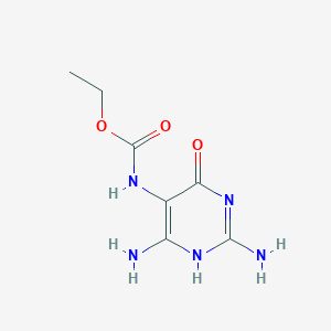 molecular formula C7H11N5O3 B372100 ethyl N-(2,6-diamino-4-oxo-1H-pyrimidin-5-yl)carbamate 