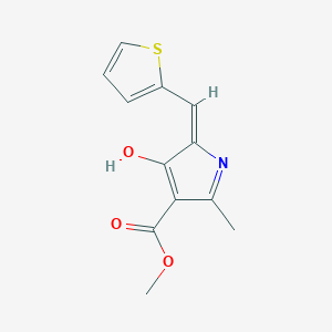 methyl 2-methyl-4-oxo-5-(2-thienylmethylene)-4,5-dihydro-1H-pyrrole-3-carboxylate