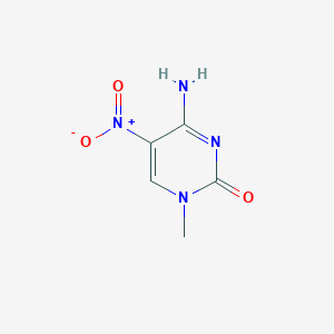 molecular formula C5H6N4O3 B372102 1-Methyl-5-nitrocytosine CAS No. 69100-00-1