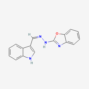 1H-indole-3-carbaldehyde 1,3-benzoxazol-2-ylhydrazone
