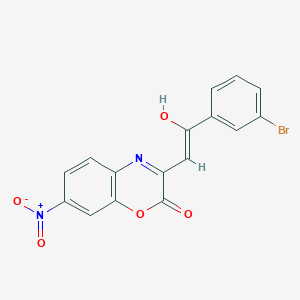 3-[2-(3-bromophenyl)-2-oxoethylidene]-7-nitro-3,4-dihydro-2H-1,4-benzoxazin-2-one