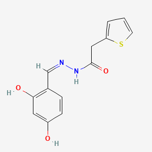 N'-(2,4-dihydroxybenzylidene)-2-(2-thienyl)acetohydrazide