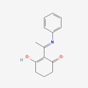 molecular formula C14H15NO2 B3721231 2-(1-anilinoethylidene)-1,3-cyclohexanedione CAS No. 62663-75-6