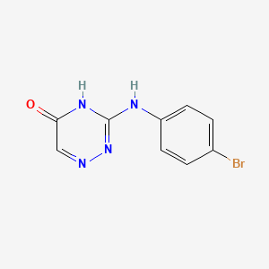 3-[(4-bromophenyl)amino]-1,2,4-triazin-5(4H)-one