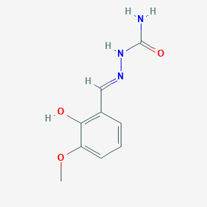 molecular formula C9H11N3O3 B3721300 2-hydroxy-3-methoxybenzaldehyde semicarbazone CAS No. 58336-41-7