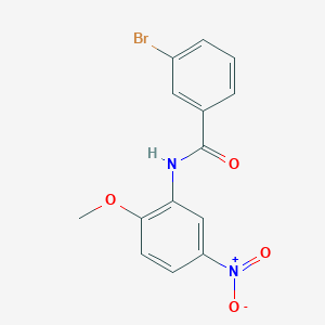 3-bromo-N-(2-methoxy-5-nitrophenyl)benzamide