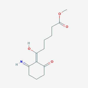 molecular formula C13H19NO4 B3721352 methyl 6-(2-amino-6-oxo-1-cyclohexen-1-yl)-6-oxohexanoate 