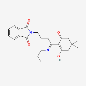 2-[4-(4,4-dimethyl-2,6-dioxocyclohexylidene)-4-(propylamino)butyl]-1H-isoindole-1,3(2H)-dione