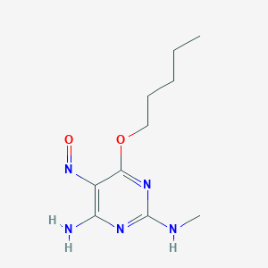 molecular formula C10H17N5O2 B372142 N-[4-amino-5-nitroso-6-(pentyloxy)pyrimidin-2-yl]-N-methylamine 