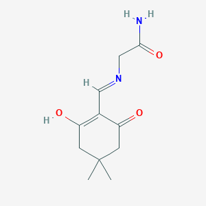 molecular formula C11H16N2O3 B3721421 N~2~-[(4,4-dimethyl-2,6-dioxocyclohexylidene)methyl]glycinamide 