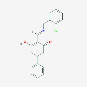 2-{[(2-chlorobenzyl)amino]methylene}-5-phenyl-1,3-cyclohexanedione