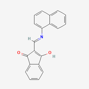 molecular formula C20H13NO2 B3721444 2-[(1-naphthylamino)methylene]-1H-indene-1,3(2H)-dione 