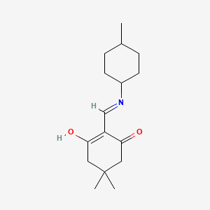 molecular formula C16H25NO2 B3721451 5,5-dimethyl-2-{[(4-methylcyclohexyl)amino]methylene}-1,3-cyclohexanedione 