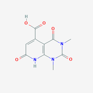 molecular formula C10H9N3O5 B372150 1,3-Dimethyl-2,4,7-trioxo-1,2,3,4,7,8-hexahydropyrido[2,3-d]pyrimidine-5-carboxylic acid 